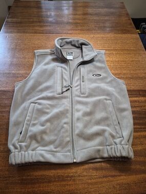 Drake Men's Light Khaki Color  Fleece Vest Size Large